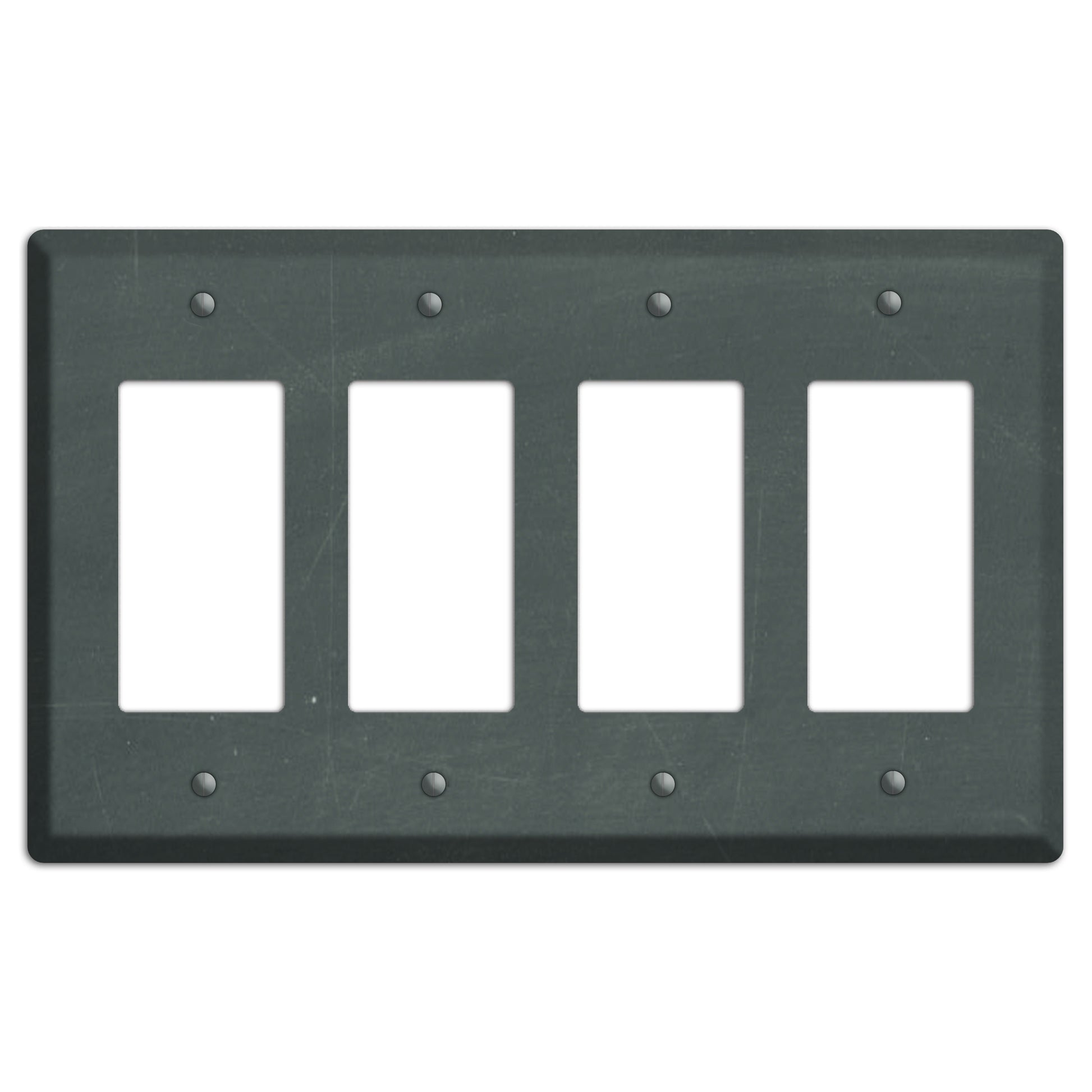 Chalk Dark Grey 4 Rocker Wallplate