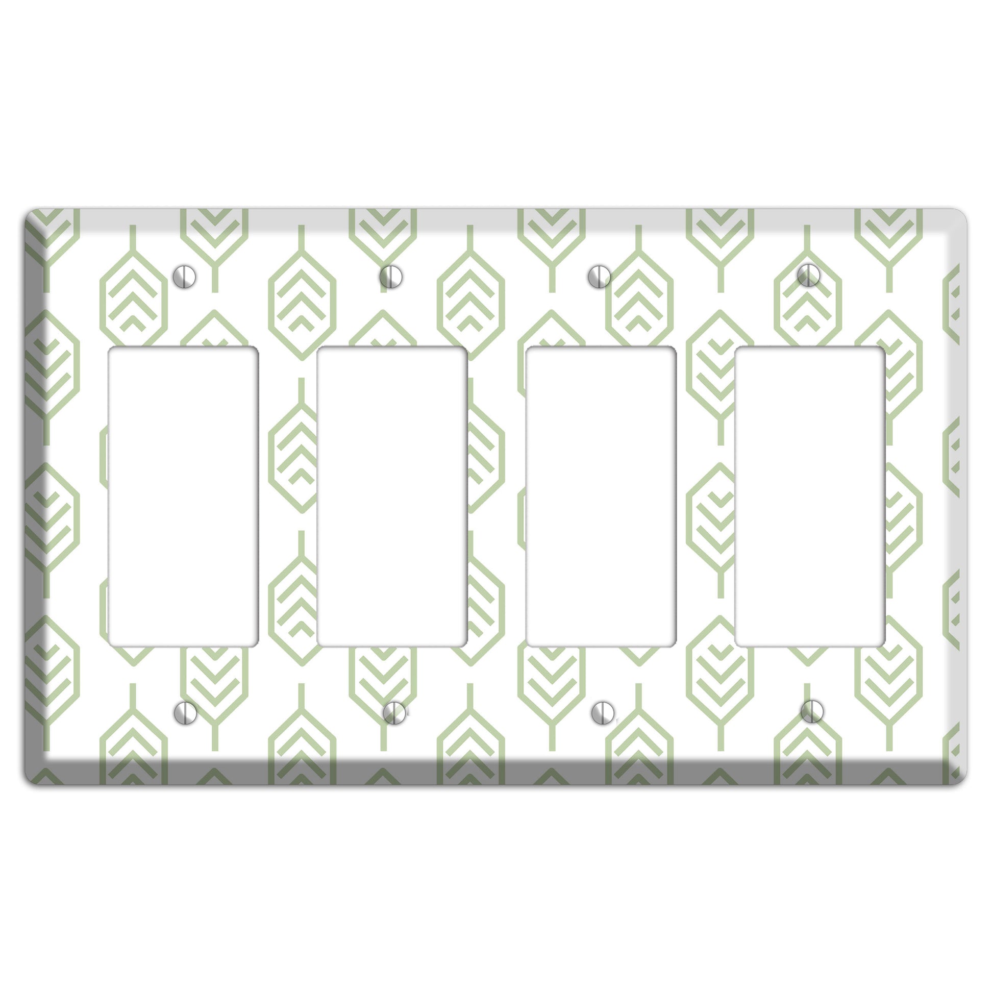 Leaves Style S 4 Rocker Wallplate