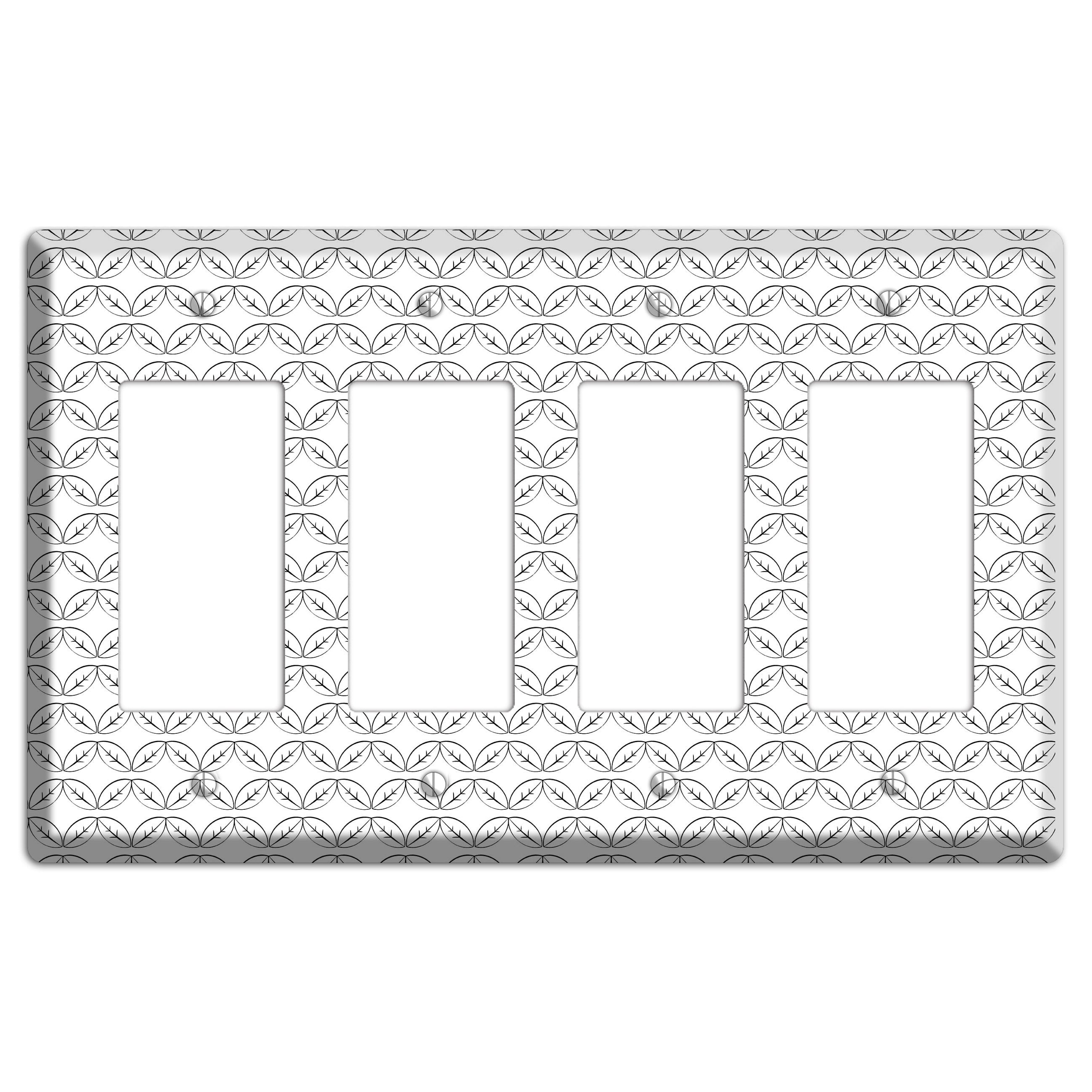 Leaves Style K 4 Rocker Wallplate