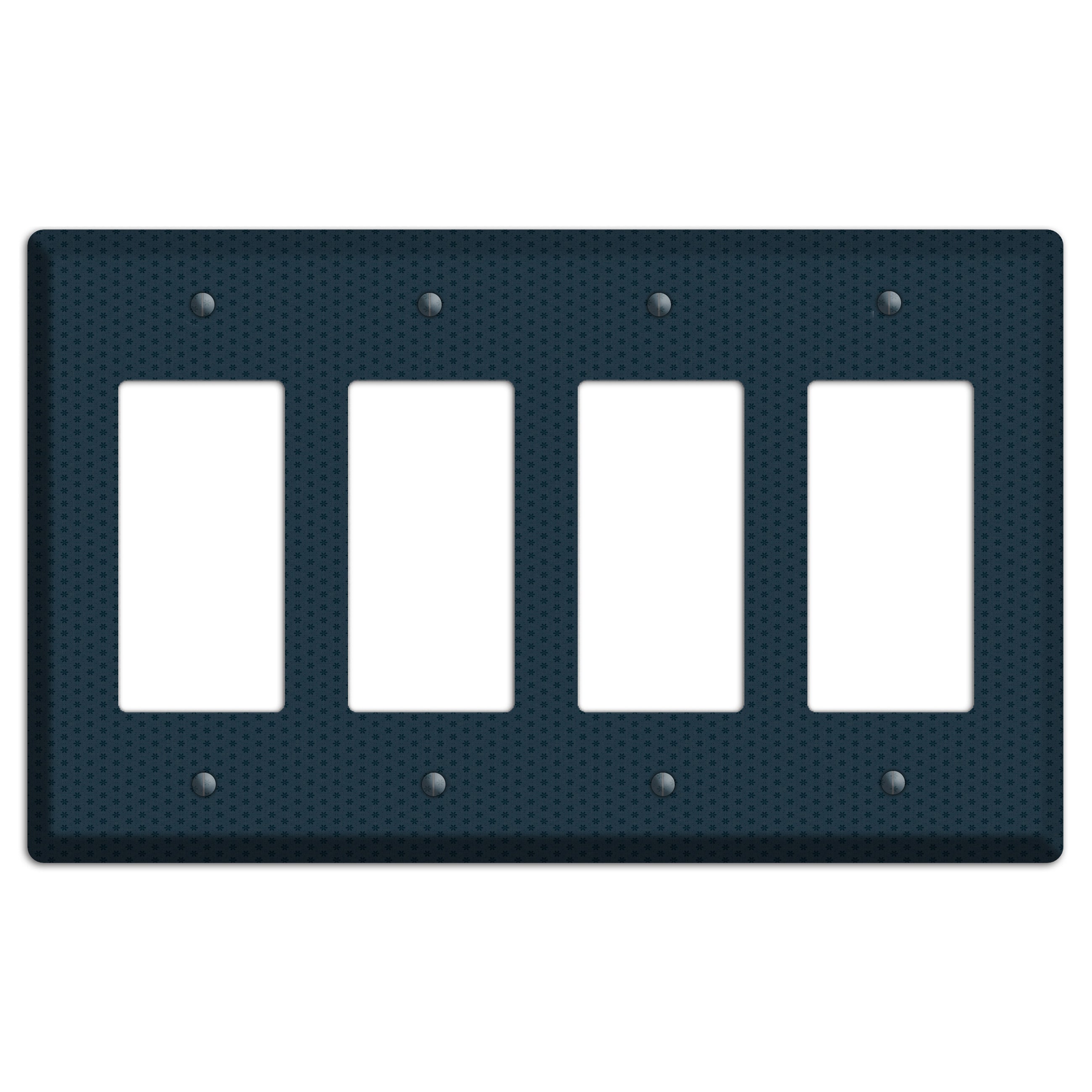 Blue with Tiny Asters 4 Rocker Wallplate