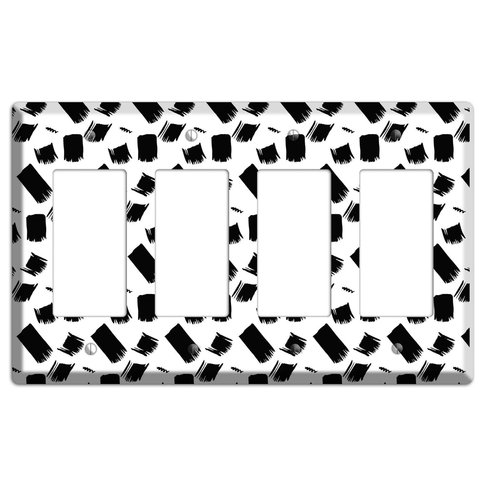 Ink Brushstrokes 8 4 Rocker Wallplate