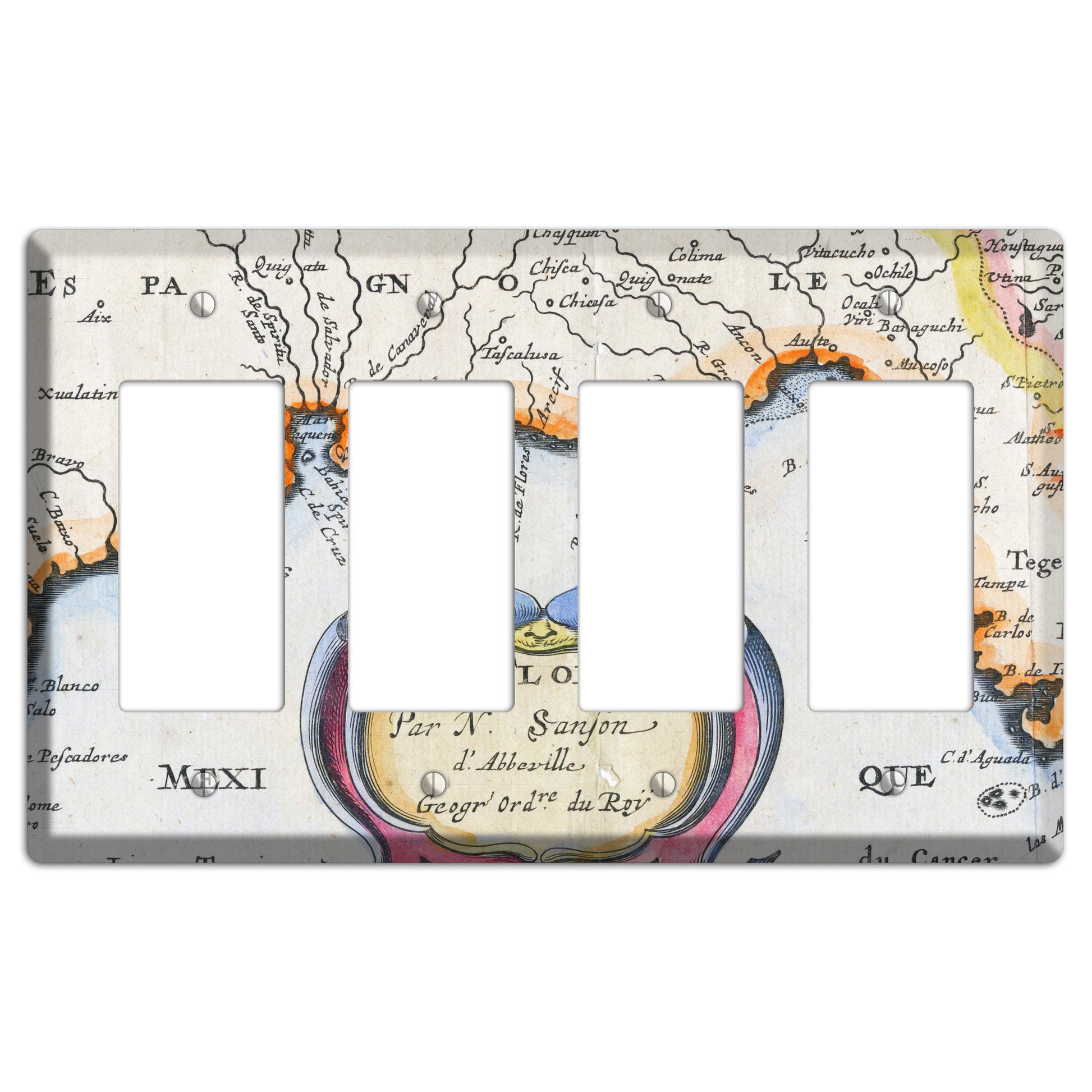 Gulf of Mexico 4 Rocker Wallplate