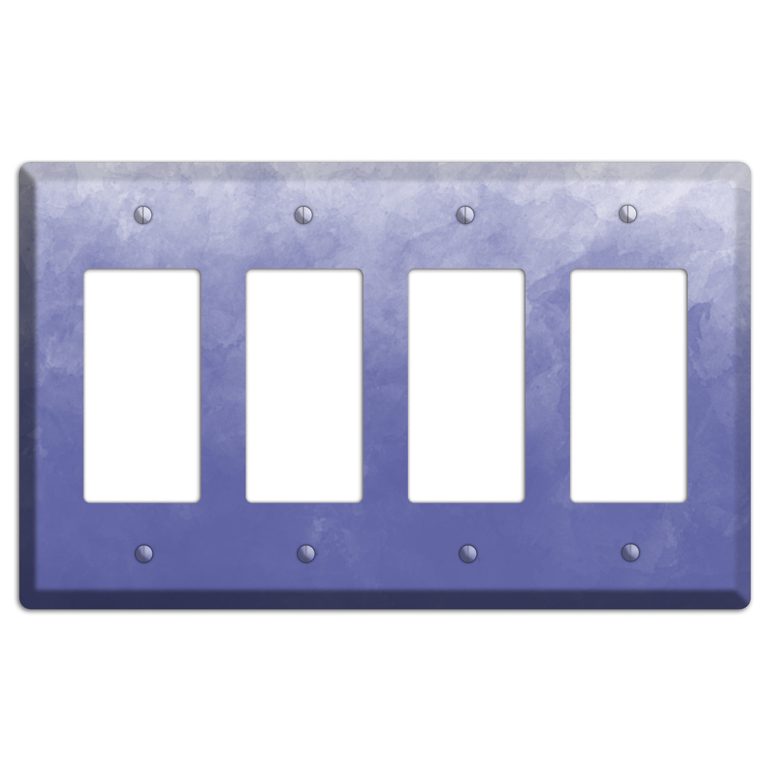 Blue Ombre 4 Rocker Wallplate