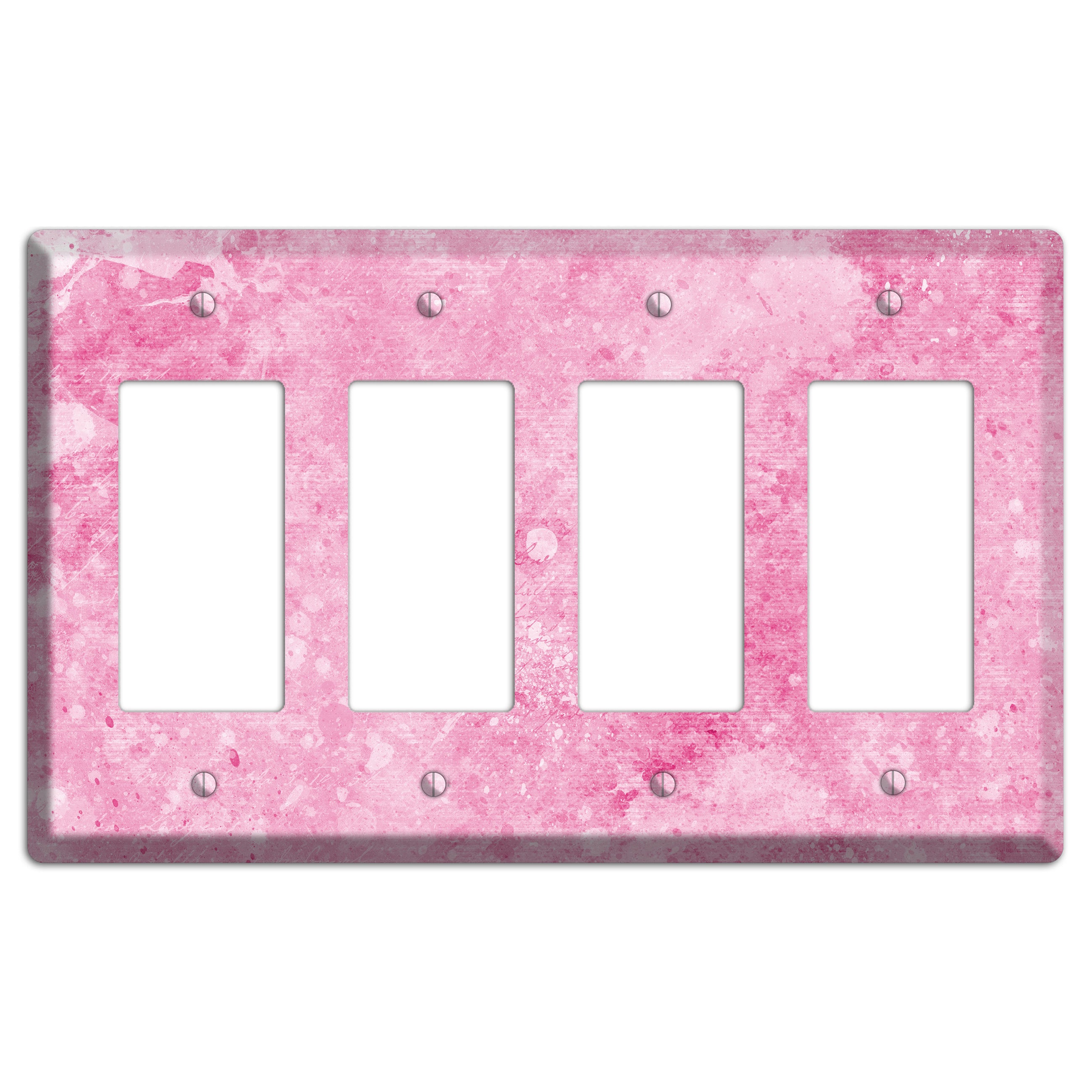 Wewak Pink Texture 4 Rocker Wallplate