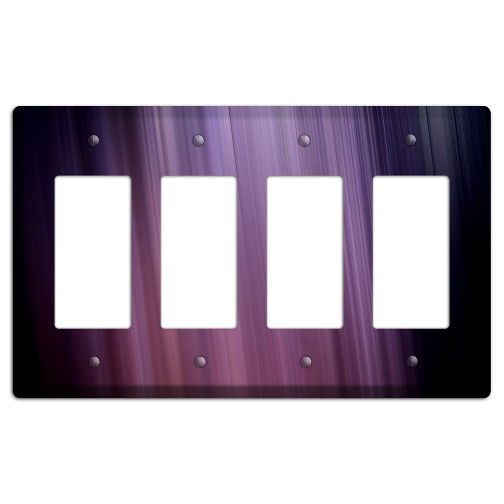 Eggplant Ray of Light 4 Rocker Wallplate