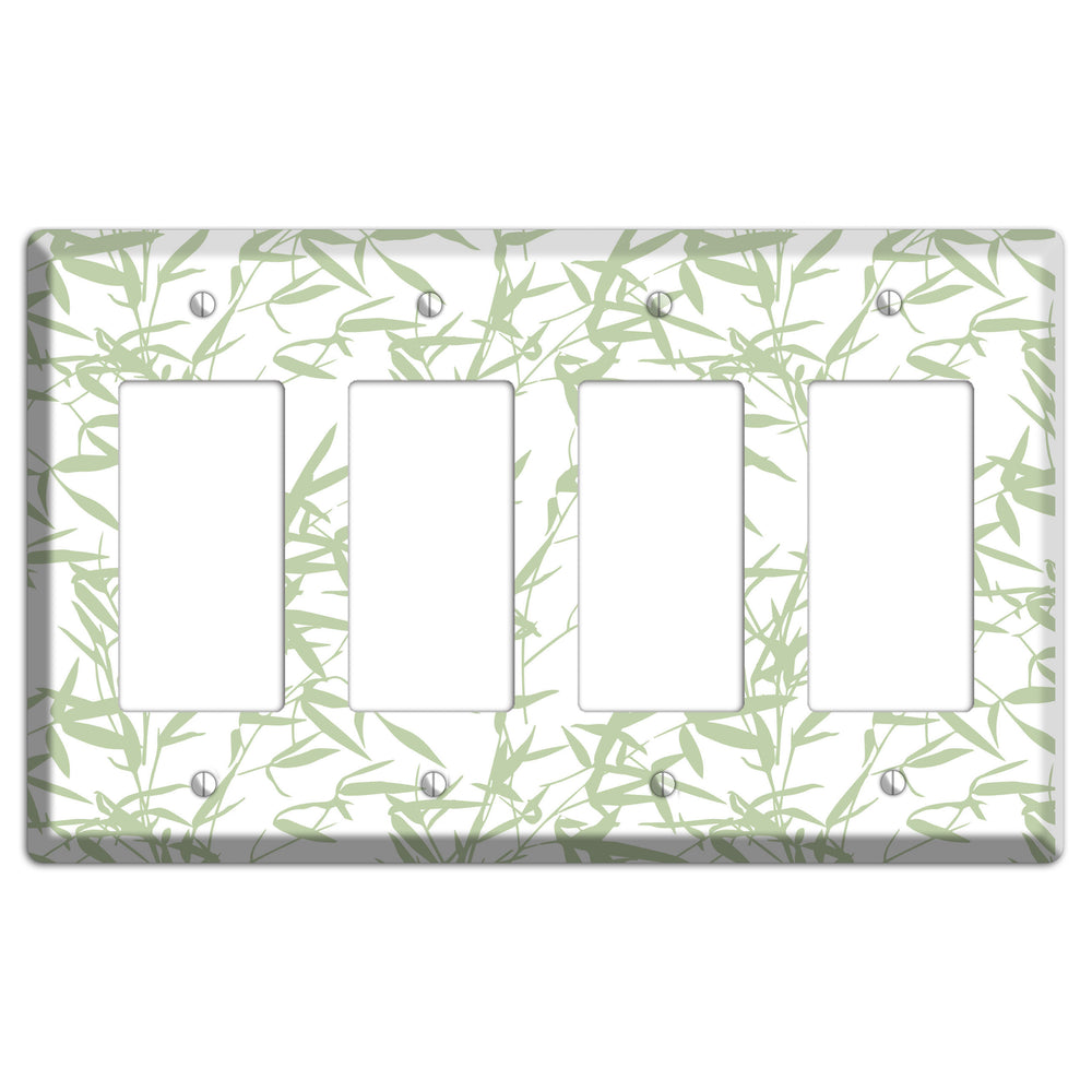 Leaves Style P 4 Rocker Wallplate