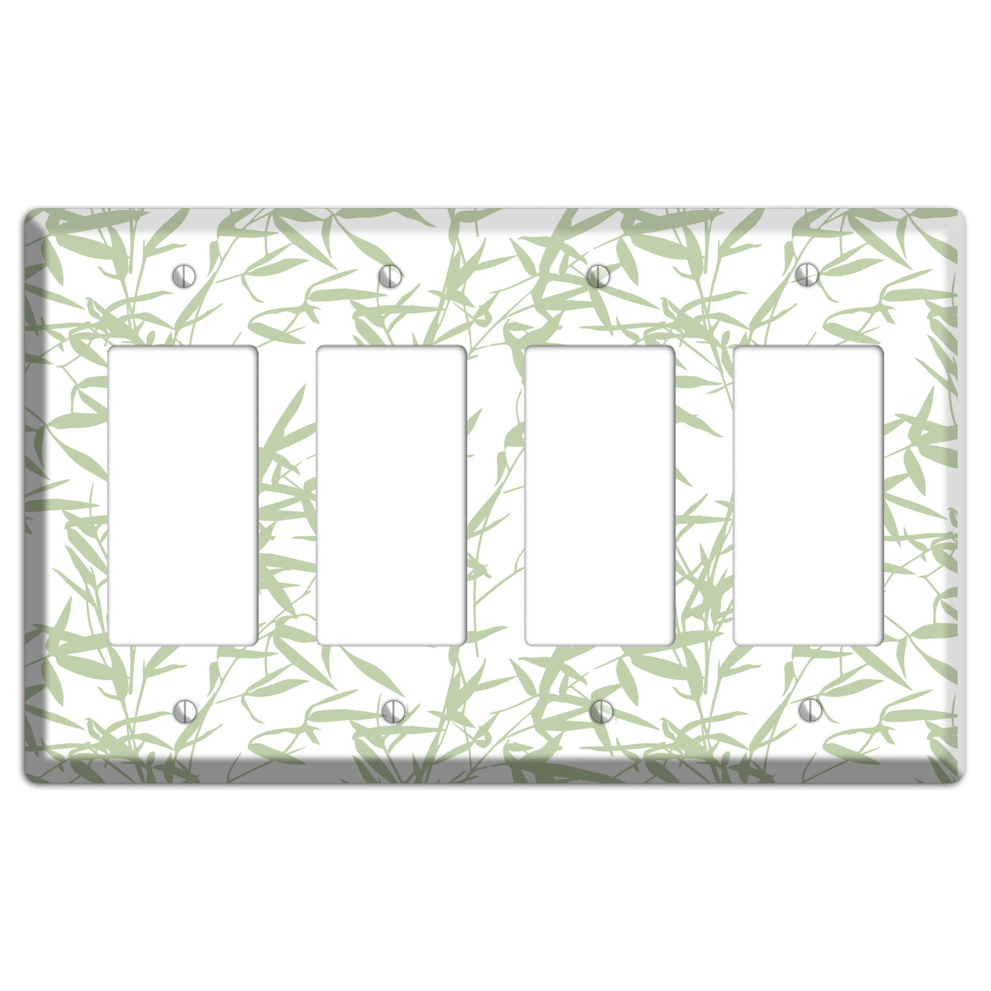 Leaves Style P 4 Rocker Wallplate