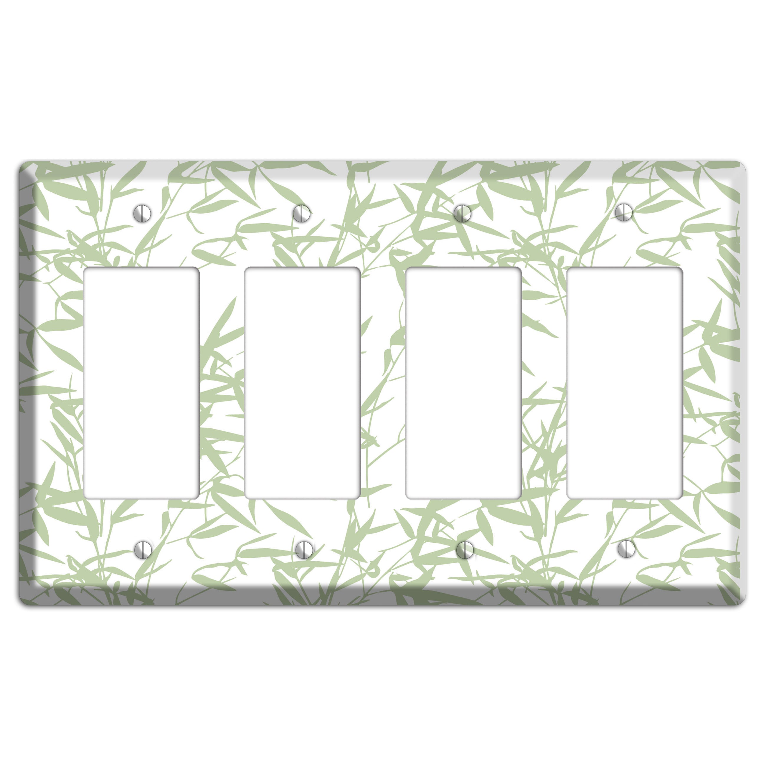 Leaves Style P 4 Rocker Wallplate