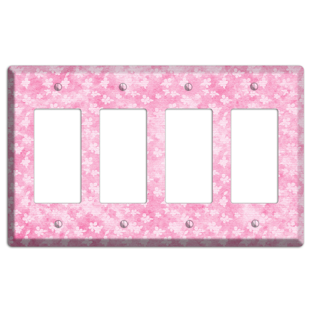 Cupid Pink Texture 4 Rocker Wallplate