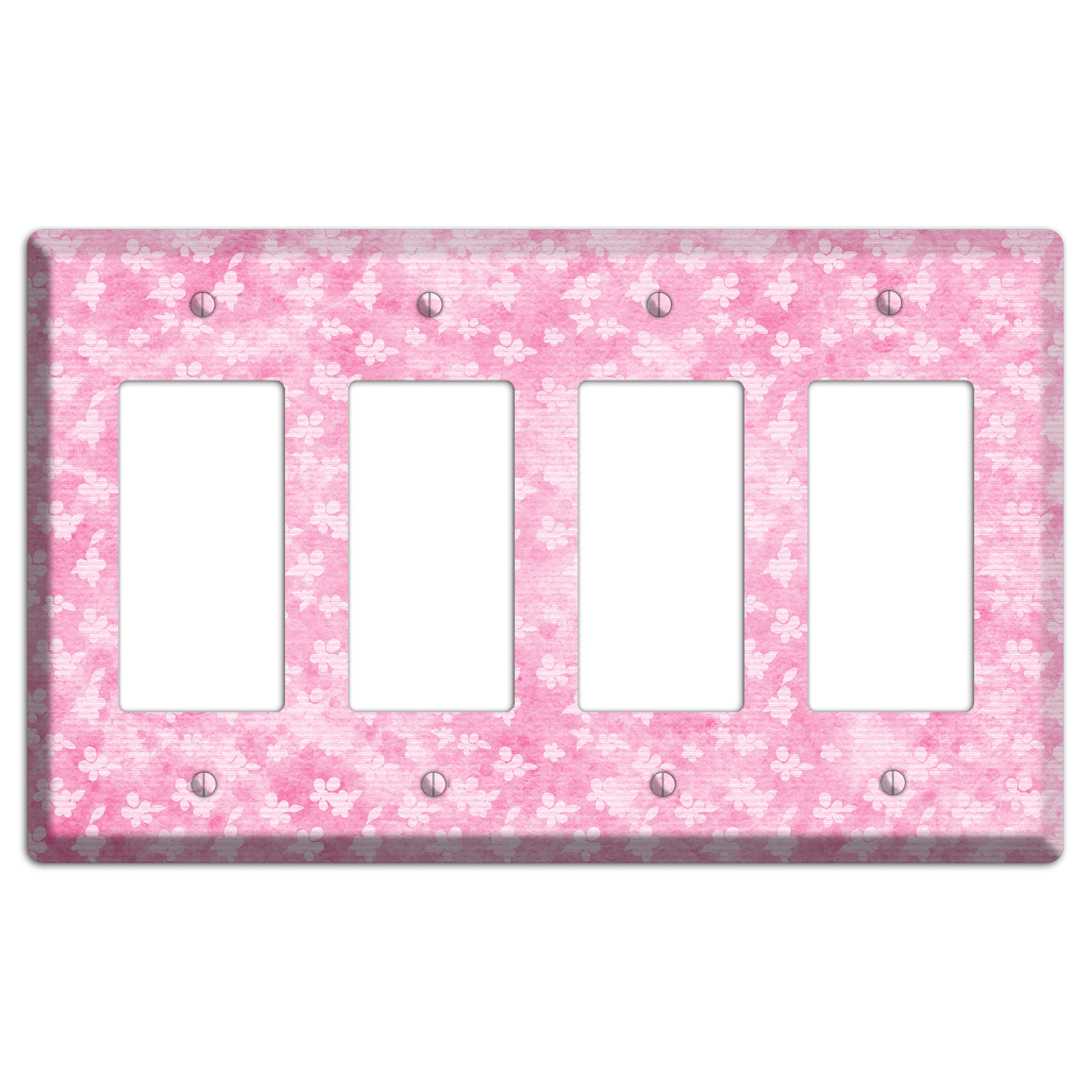 Cupid Pink Texture 4 Rocker Wallplate