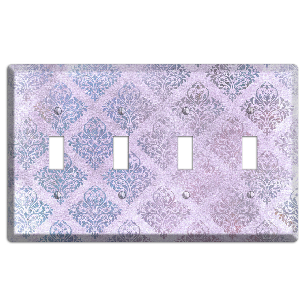 Logan Whimsical Damask 4 Toggle Wallplate
