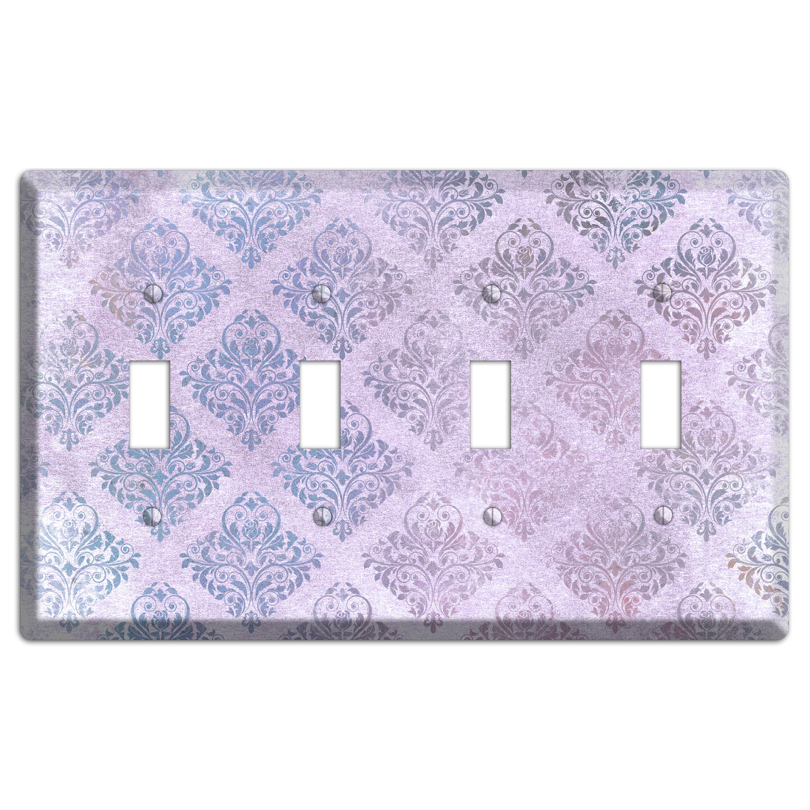 Logan Whimsical Damask 4 Toggle Wallplate