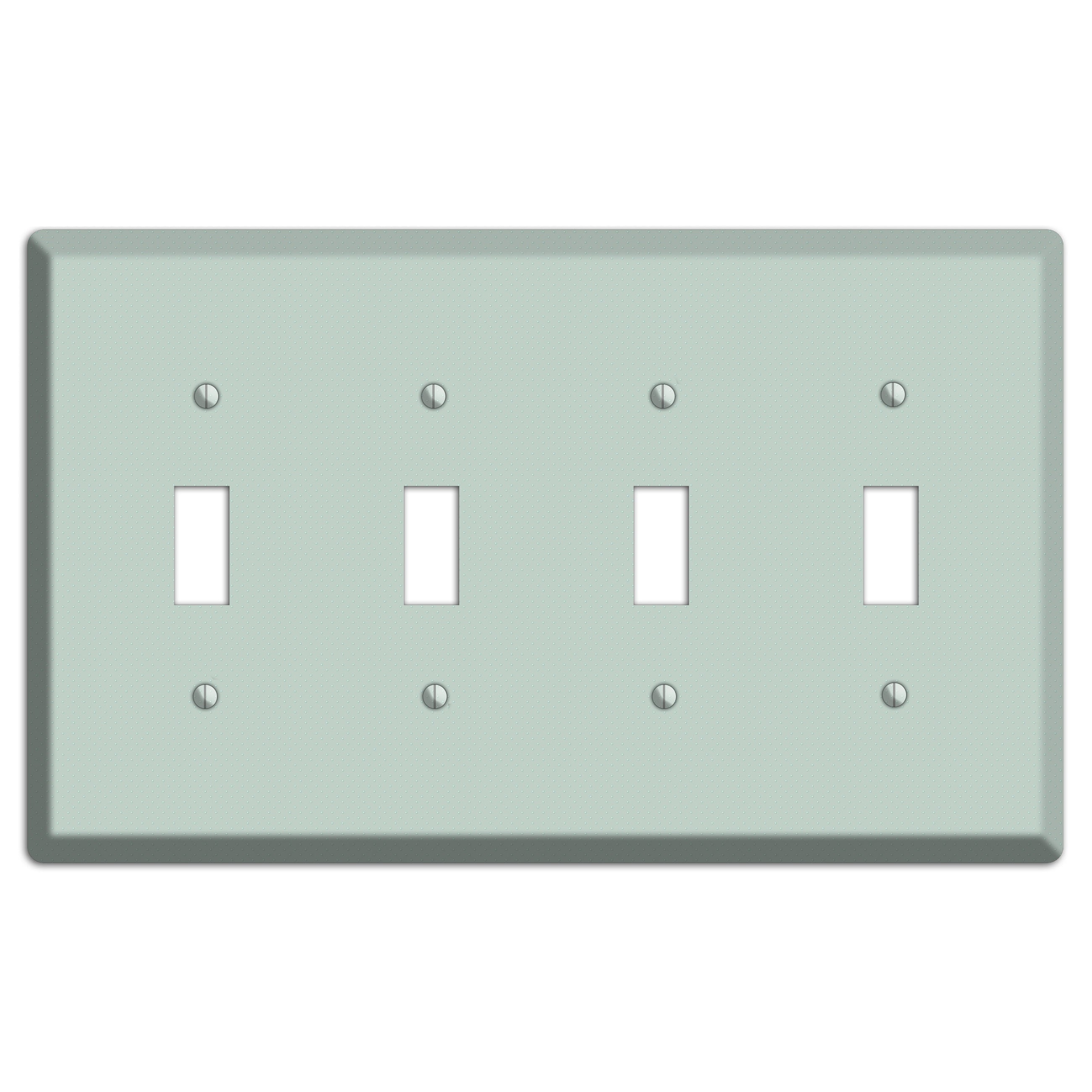 Sage with Tiny Dots 4 Toggle Wallplate