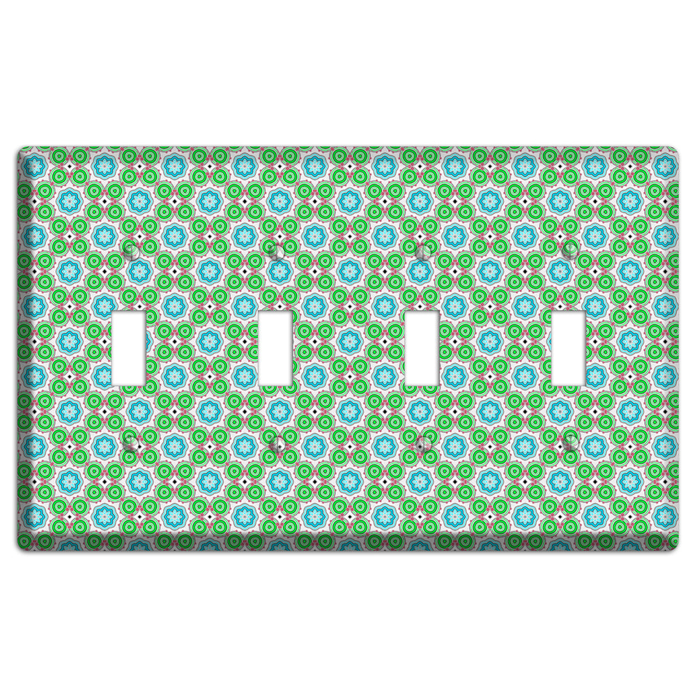 Green Foulard 5 4 Toggle Wallplate