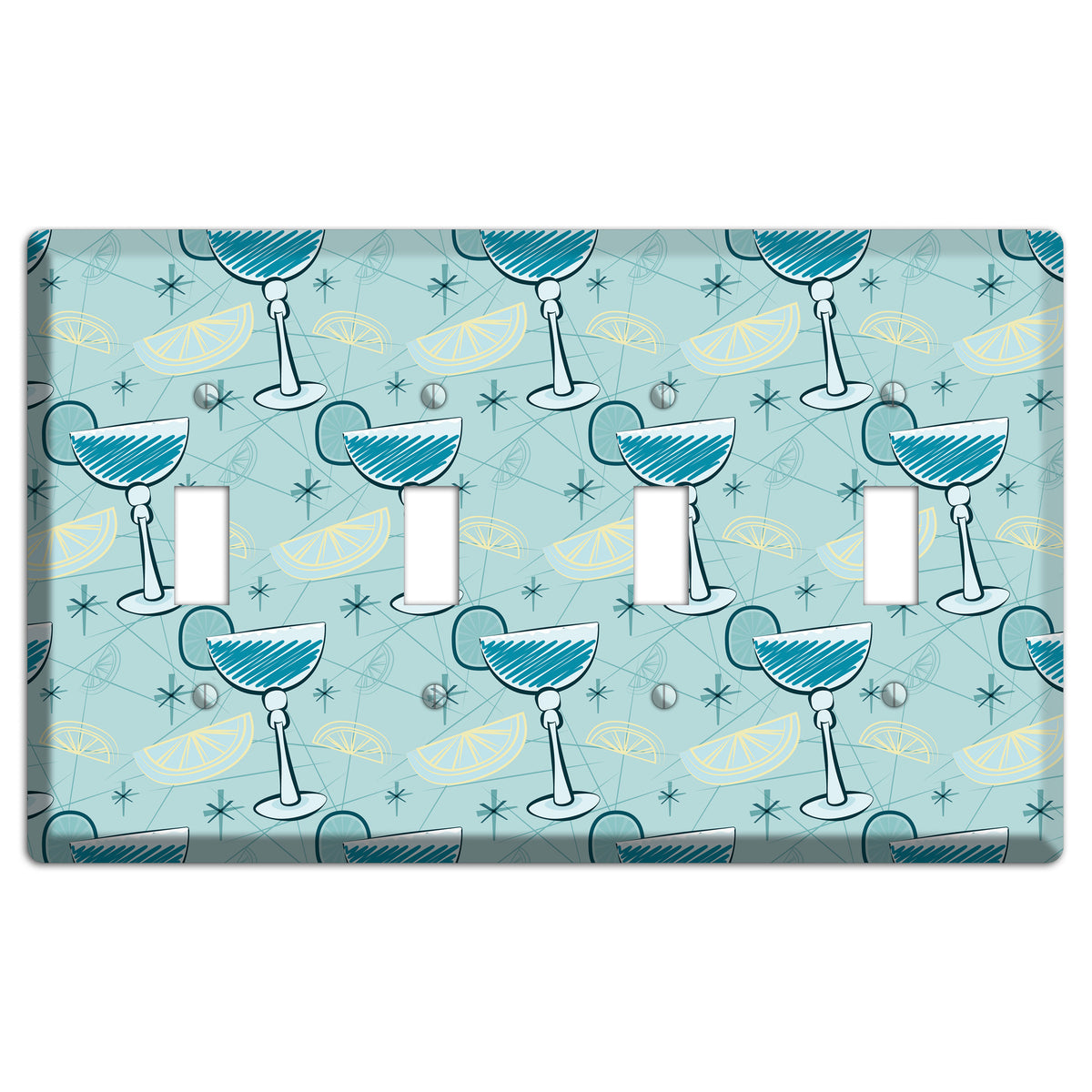 Cocktails 4 Toggle Wallplate