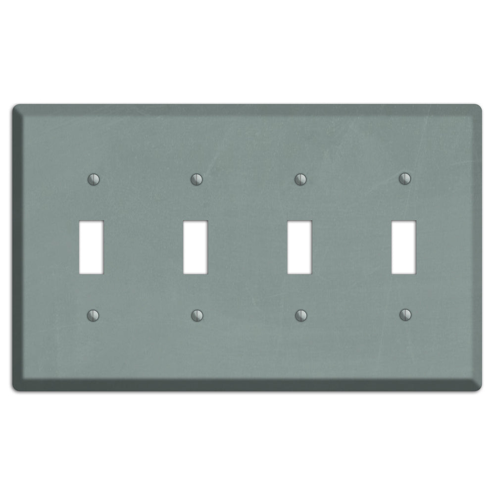 Chalk Faded Gree 4 Toggle Wallplate