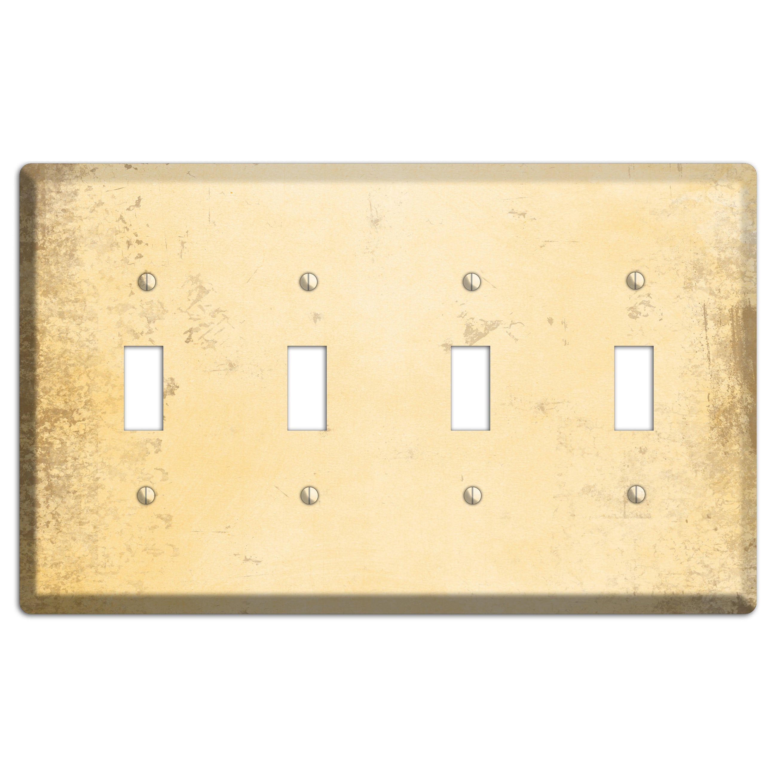 Astra Vintage Grunge 4 Toggle Wallplate