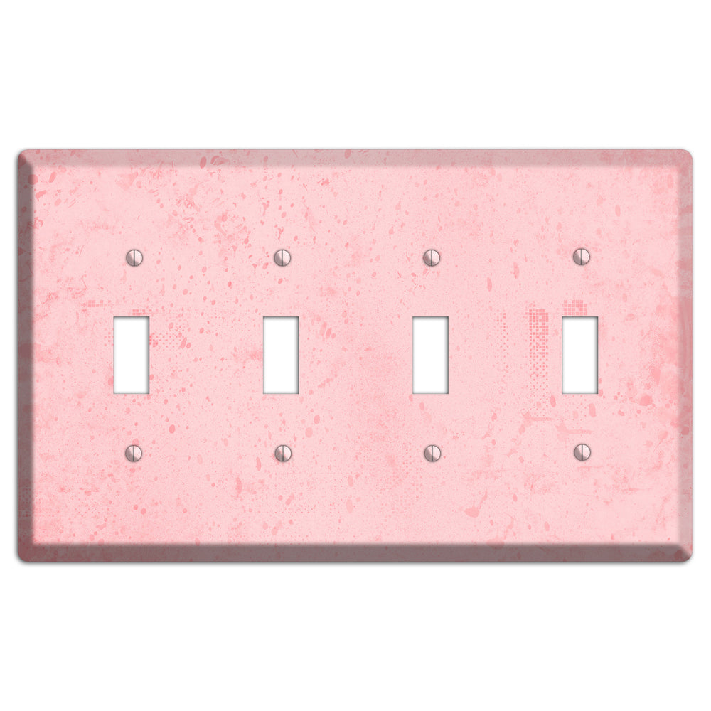 ShockingPpink Soft Coral 4 Toggle Wallplate