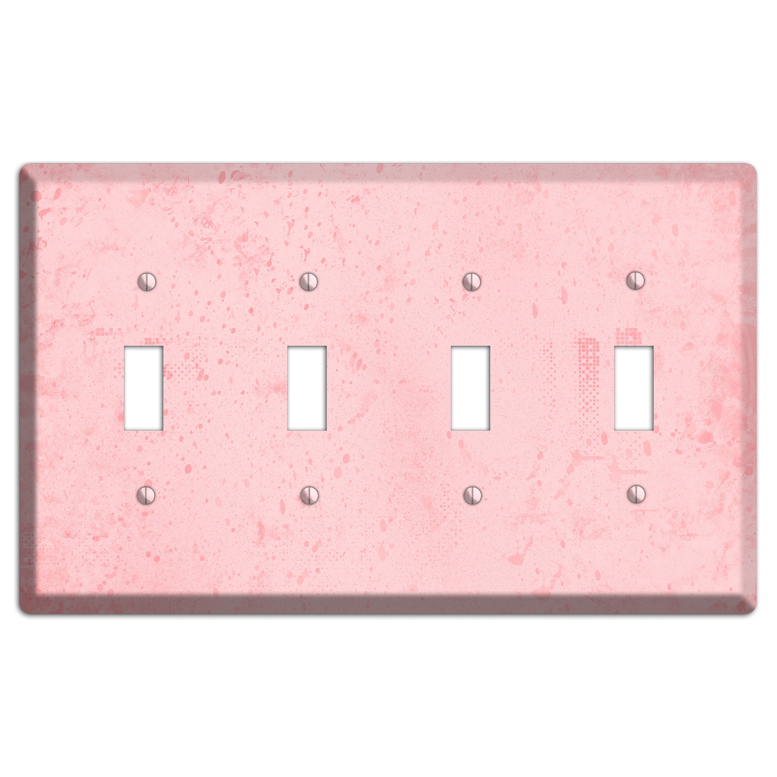 ShockingPpink Soft Coral 4 Toggle Wallplate