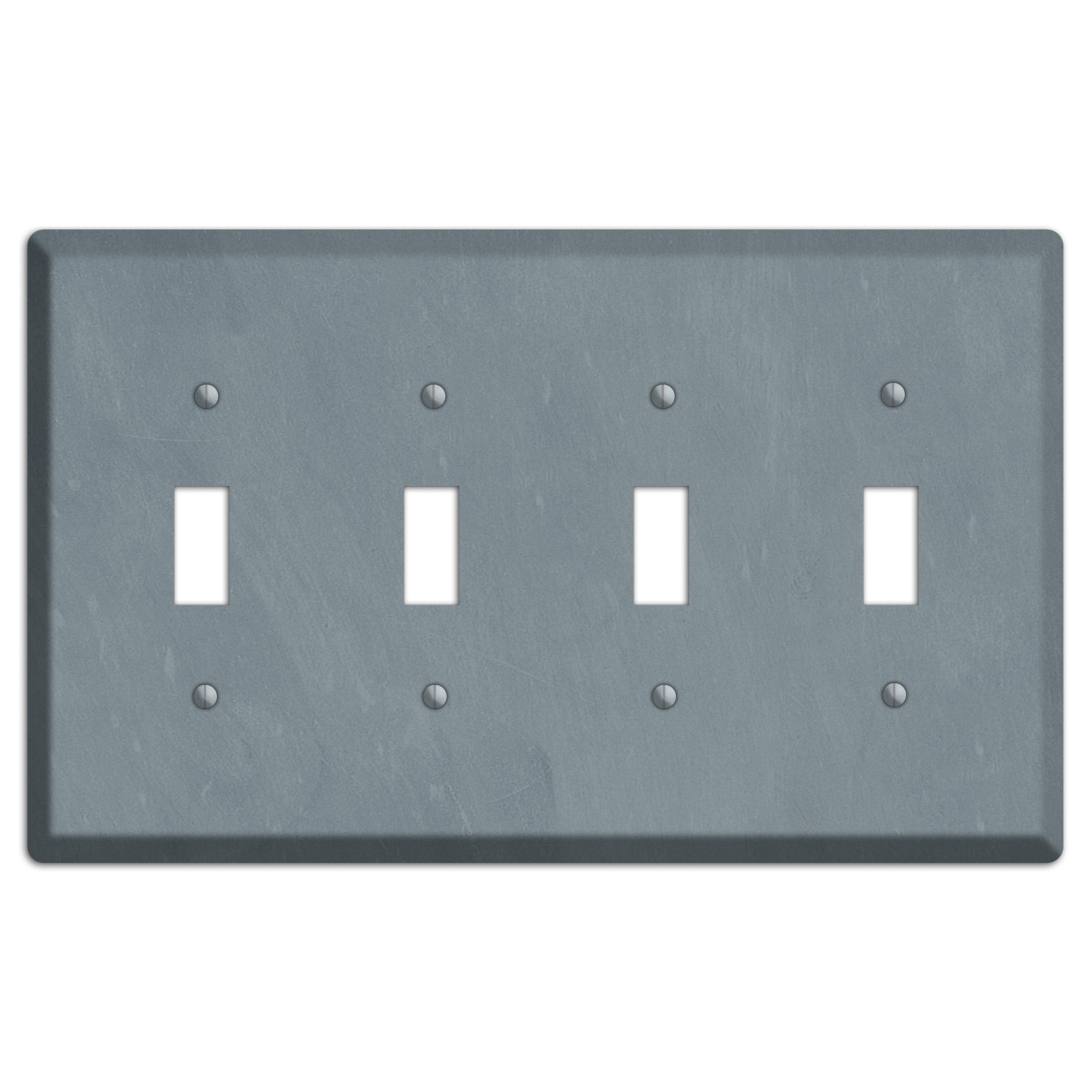 Chalk Slate 4 Toggle Wallplate