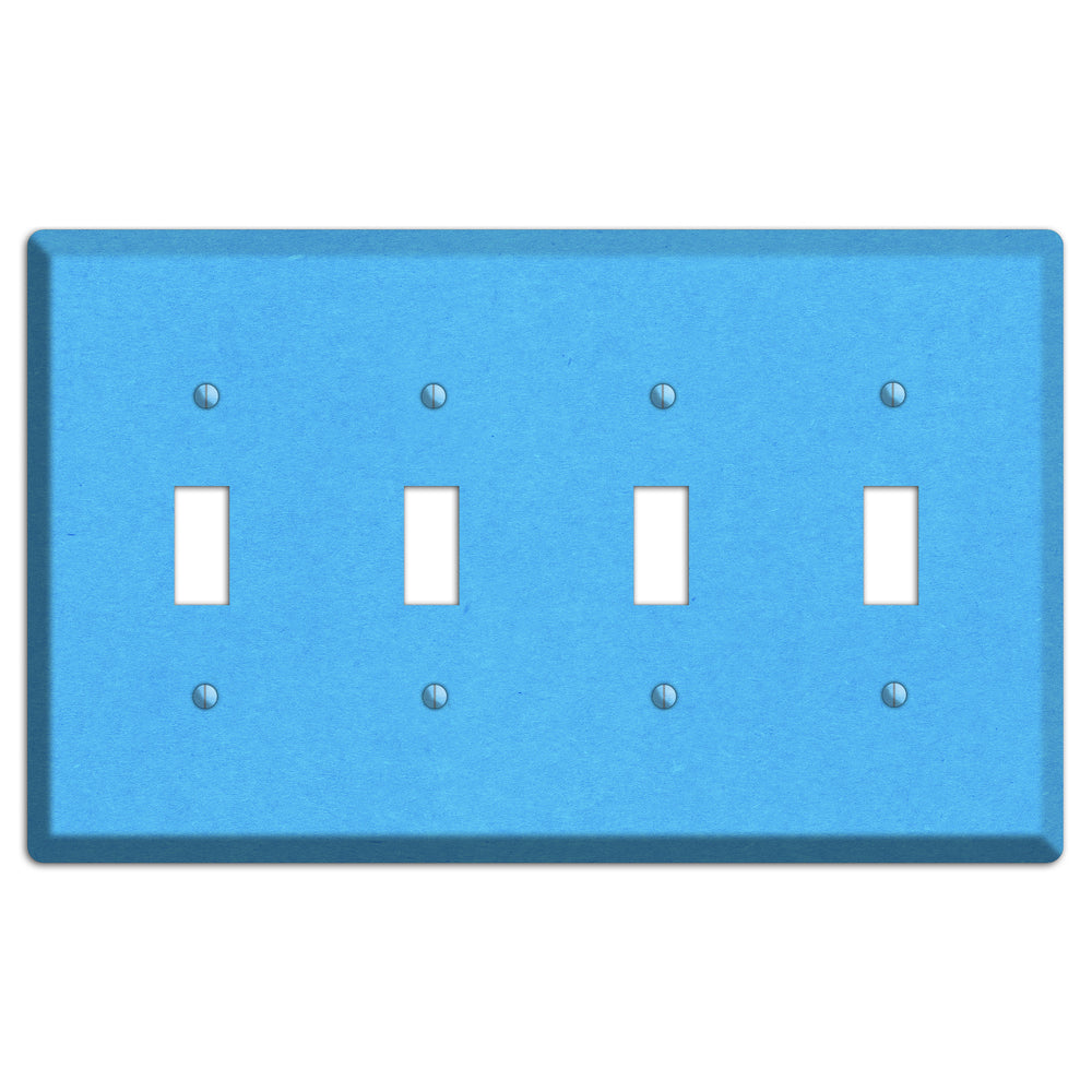 Maya Blue Kraft 4 Toggle Wallplate