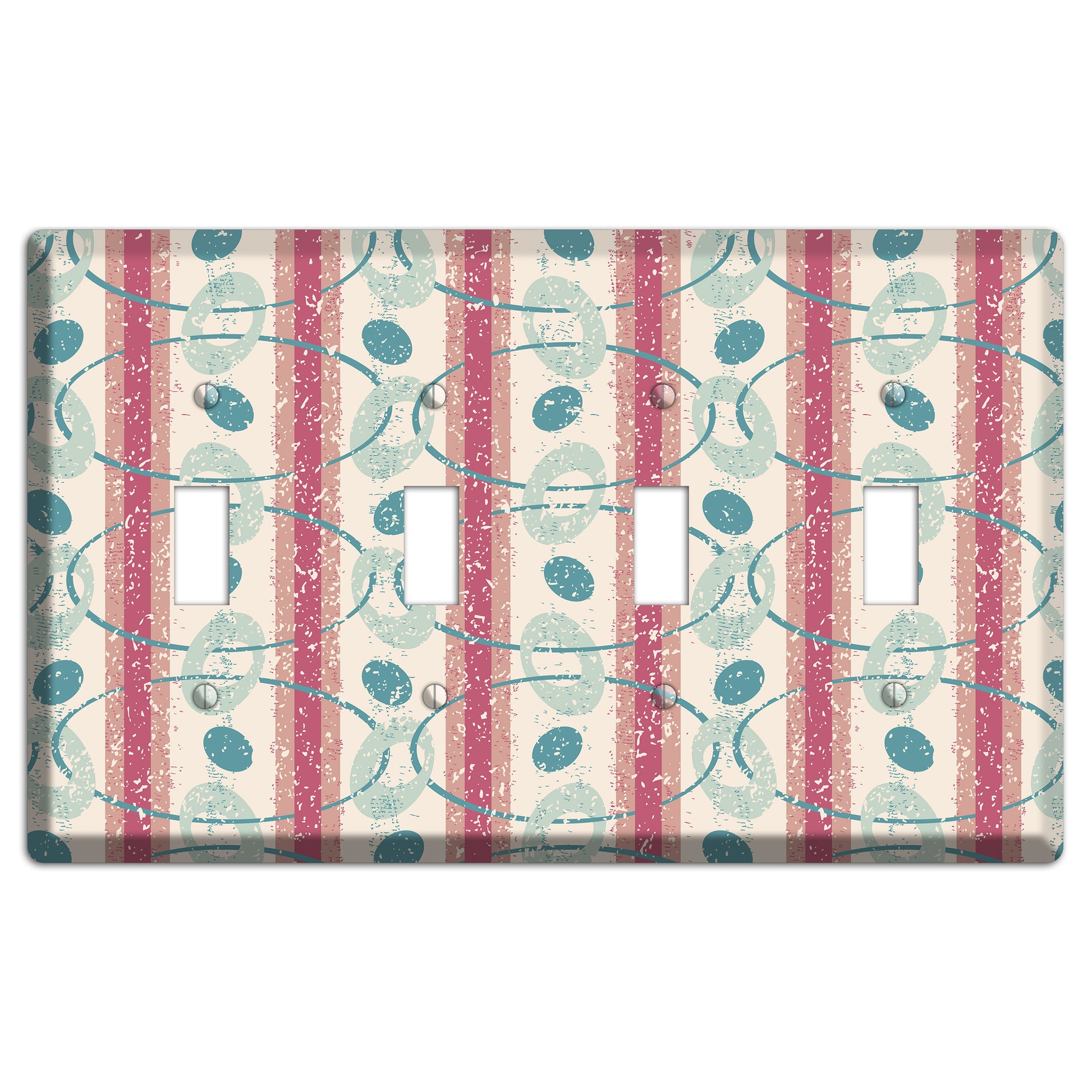 Bubble Gum 4 Toggle Wallplate