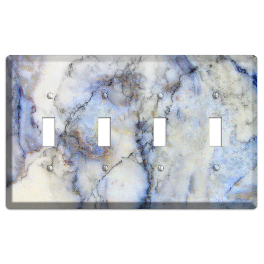 Spindle Marble 4 Toggle Wallplate