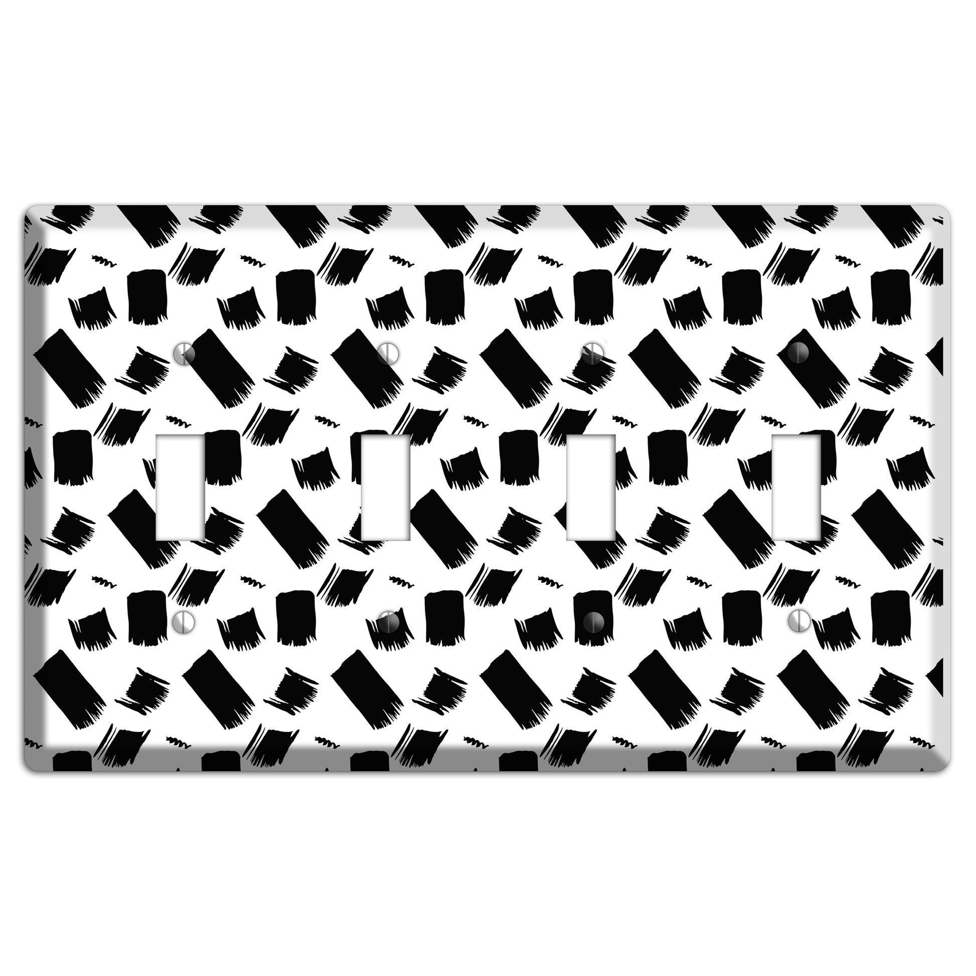 Ink Brushstrokes 8 4 Toggle Wallplate