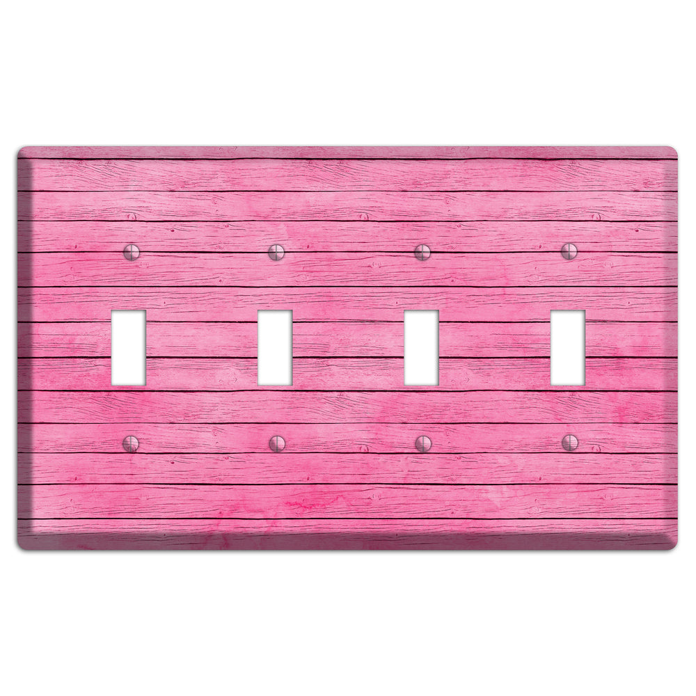 Carissma Pink Texture 4 Toggle Wallplate