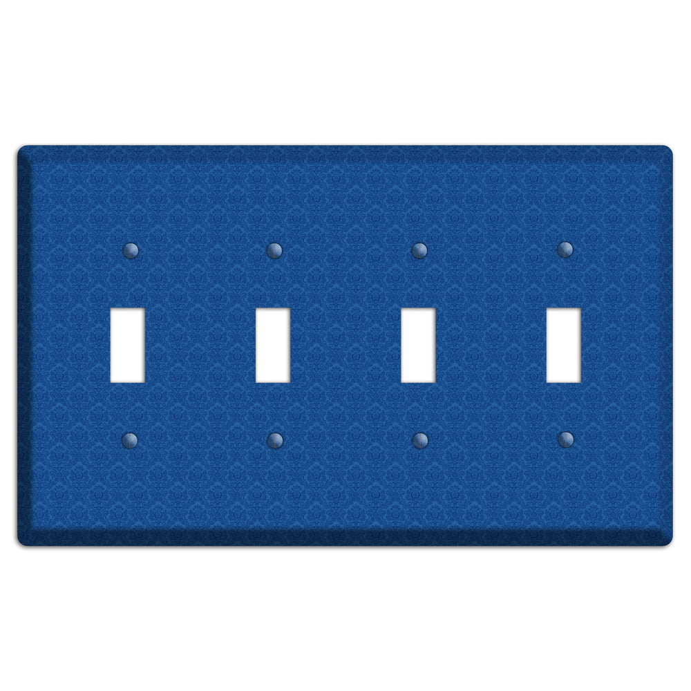 Blue Cartouche 4 Toggle Wallplate