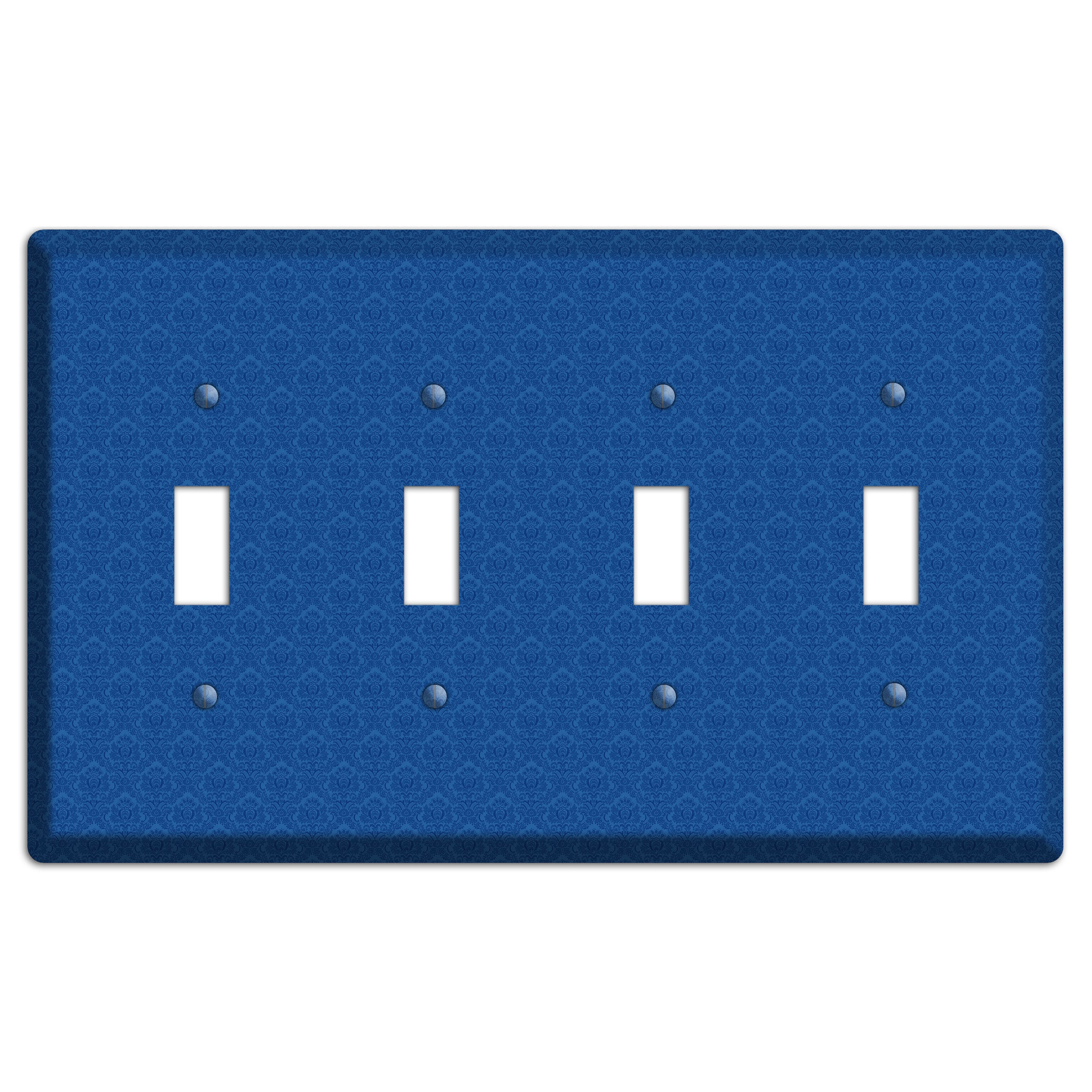 Blue Cartouche 4 Toggle Wallplate