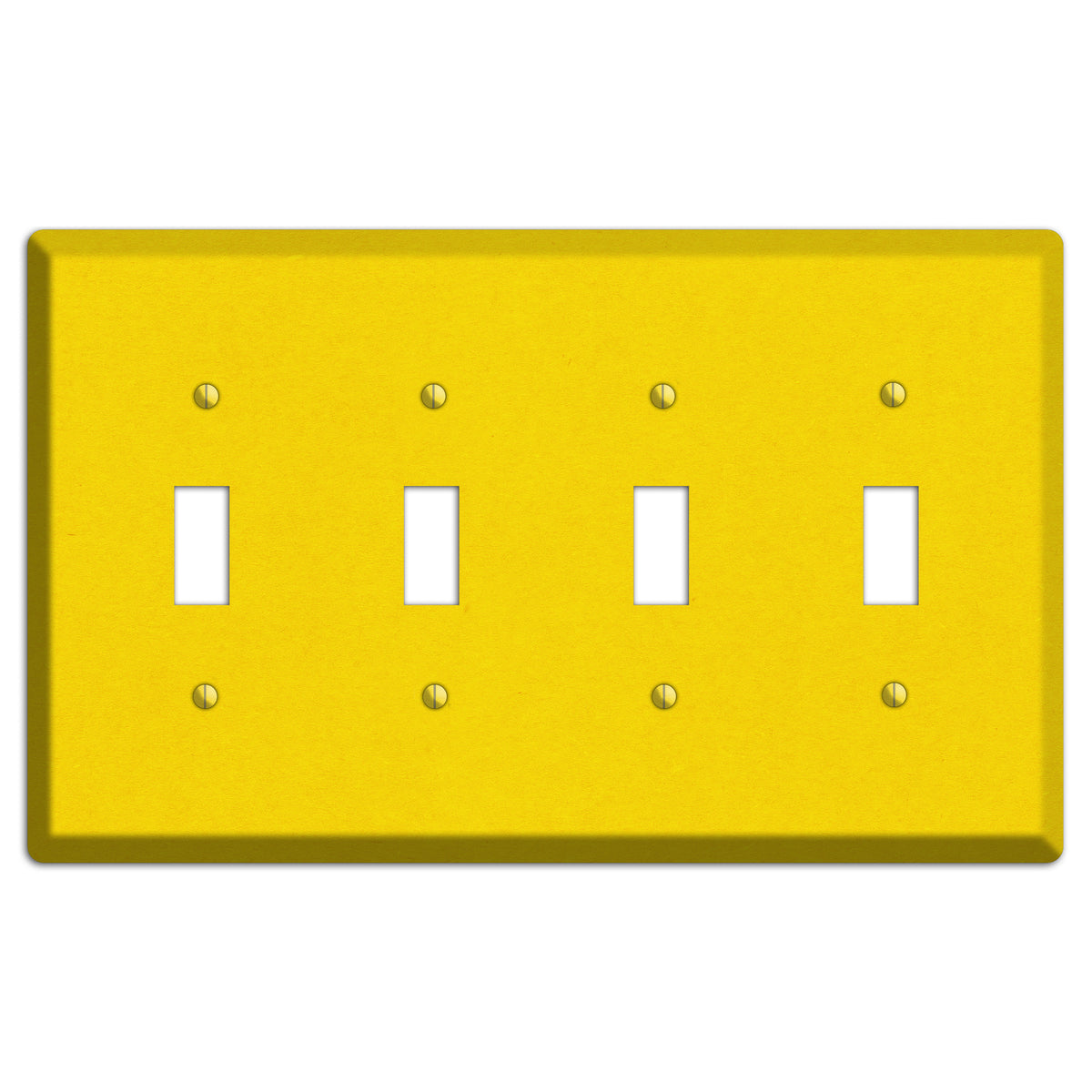 Tangerine Yellow Kraft 4 Toggle Wallplate