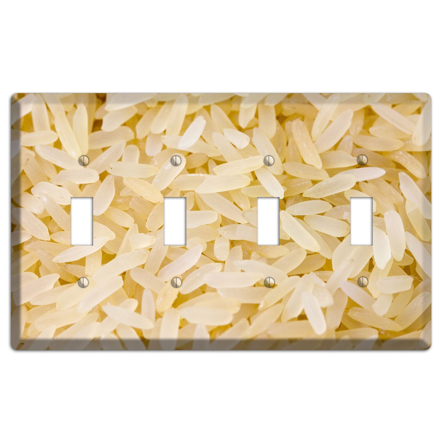 Rice 4 Toggle Wallplate
