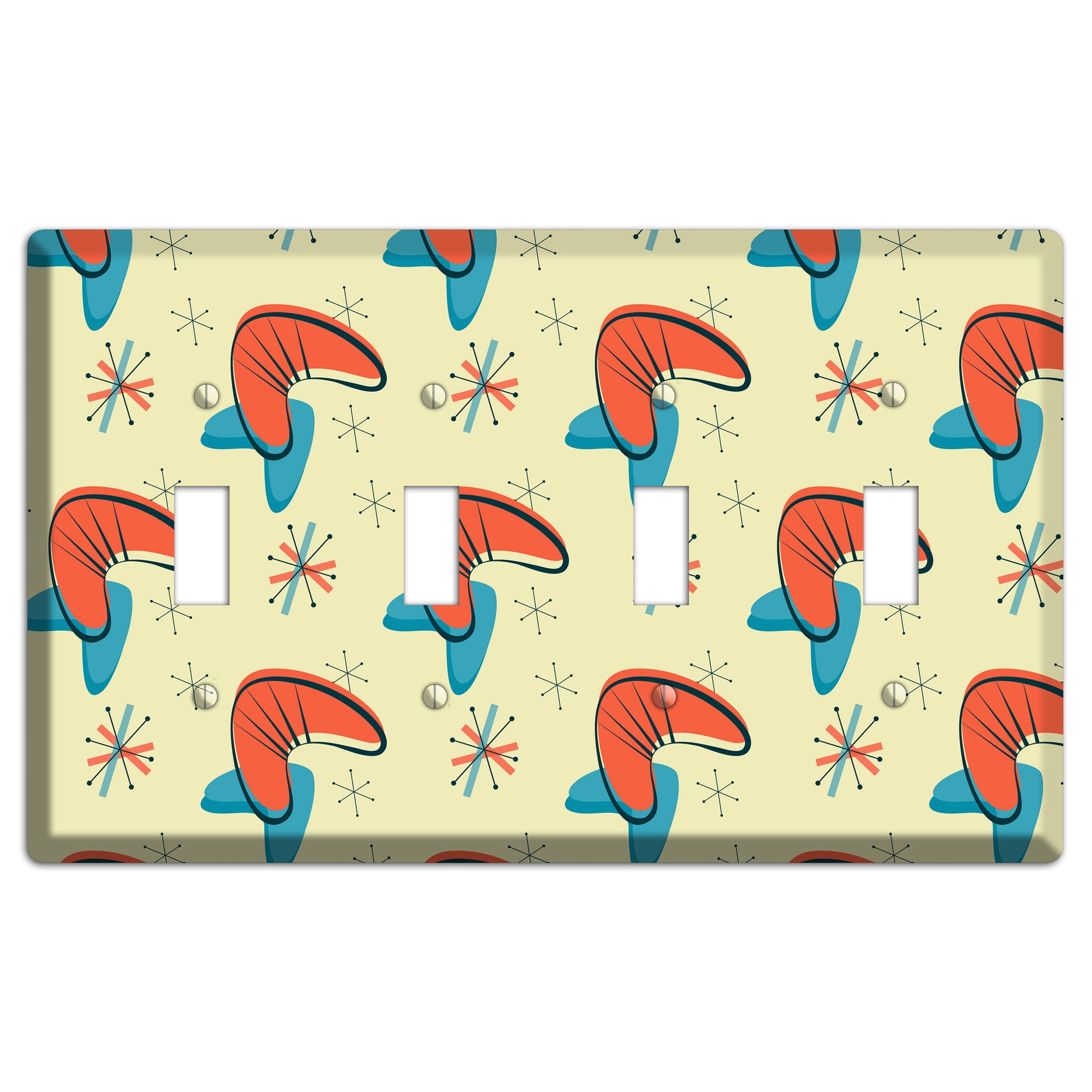 Atomic Boomerang 4 Toggle Wallplate