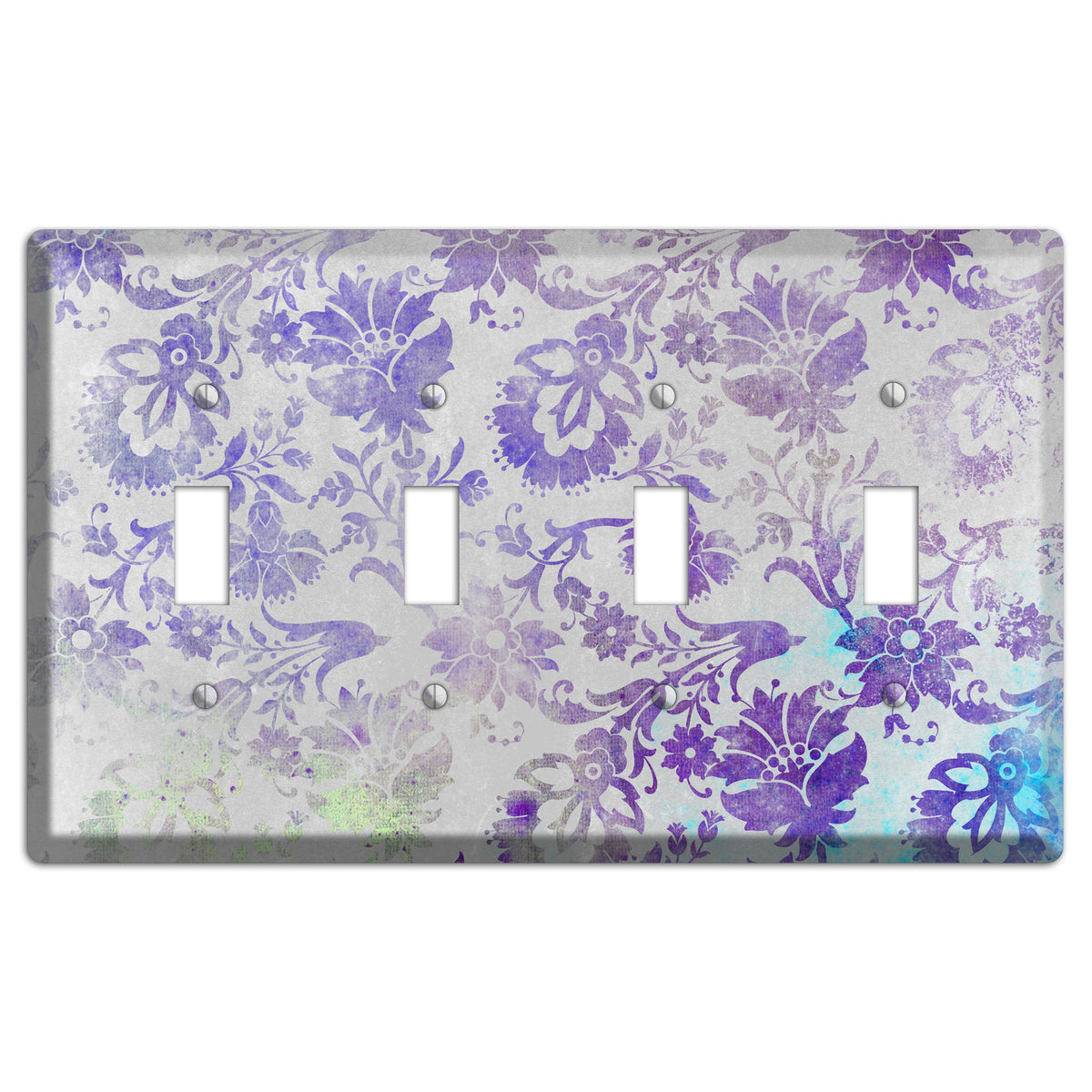 Chatelle Whimsical Damask 4 Toggle Wallplate