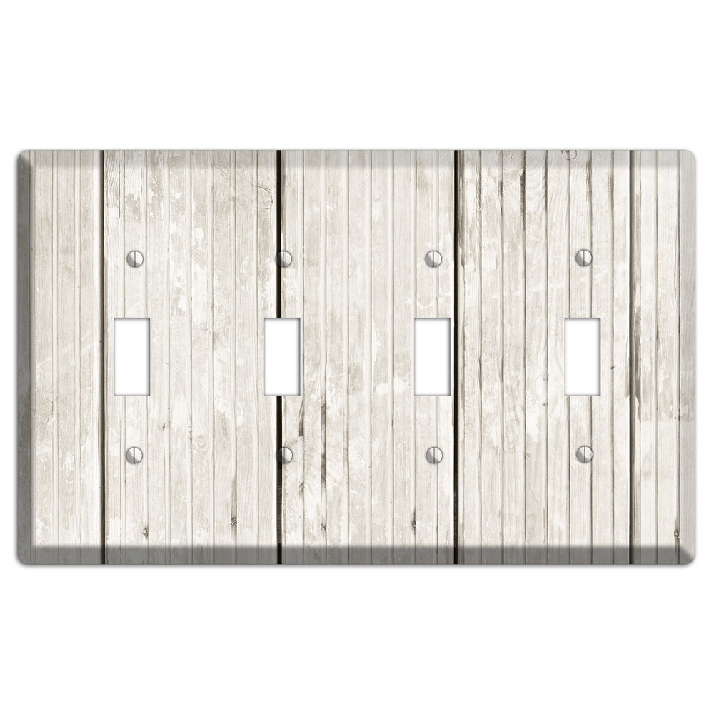 Cararra Antique 4 Toggle Wallplate
