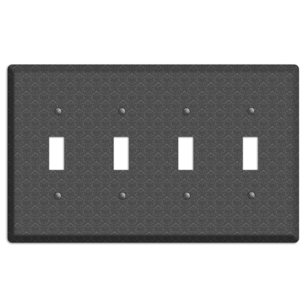 Dark Grey Cartouche 4 Toggle Wallplate