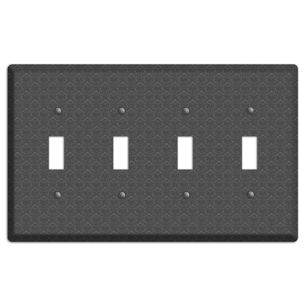 Dark Grey Cartouche 4 Toggle Wallplate