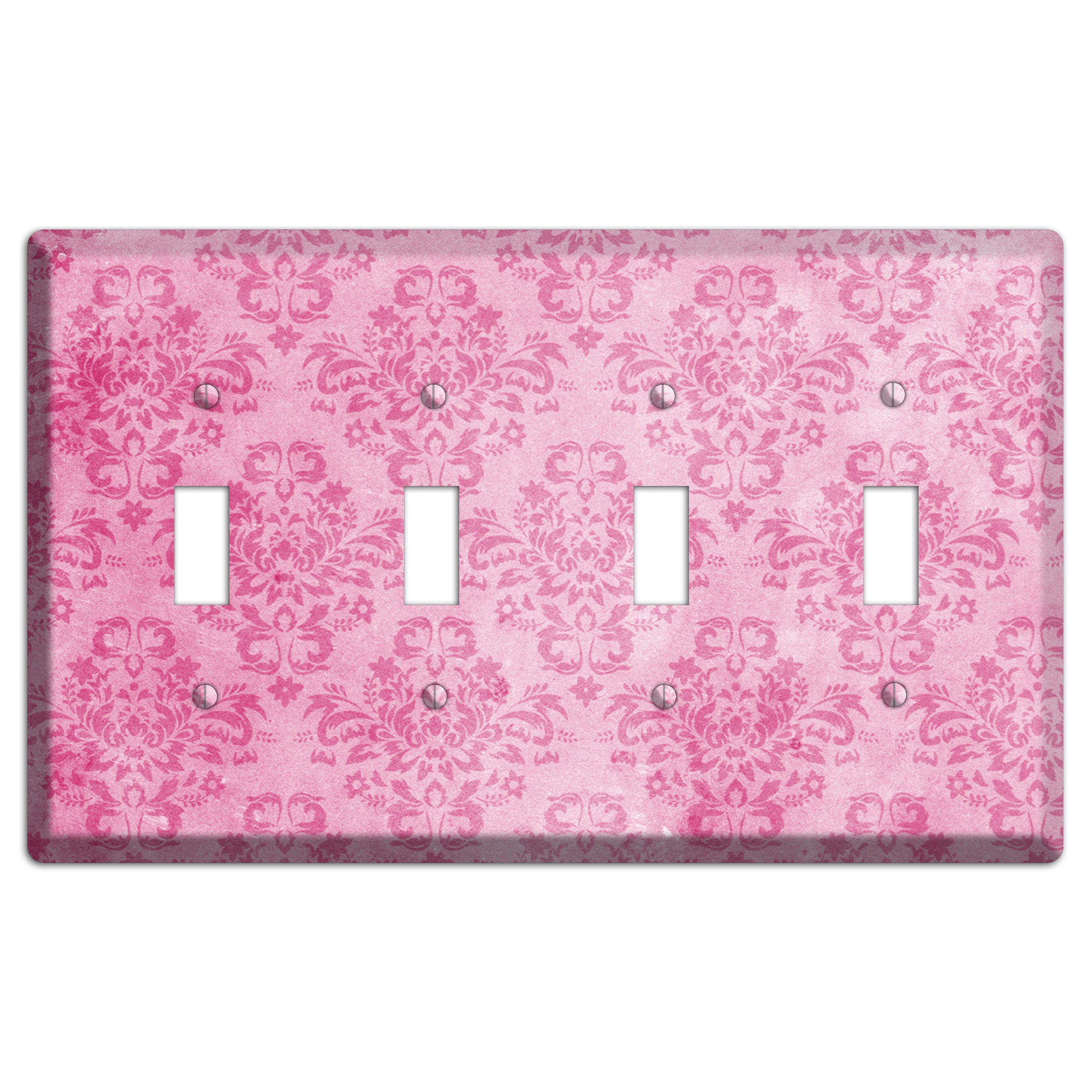 Beauty Bush Pink Texture 4 Toggle Wallplate
