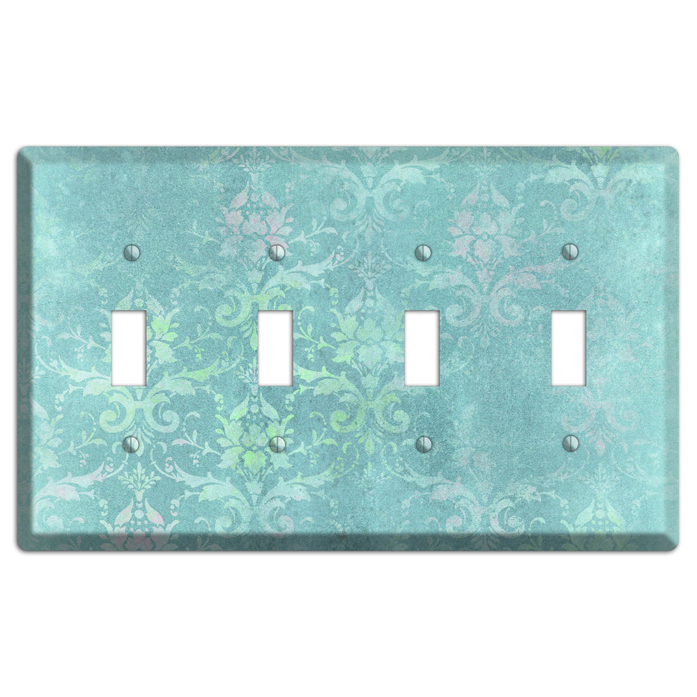 Logan Whimsical Damask 4 Toggle Wallplate