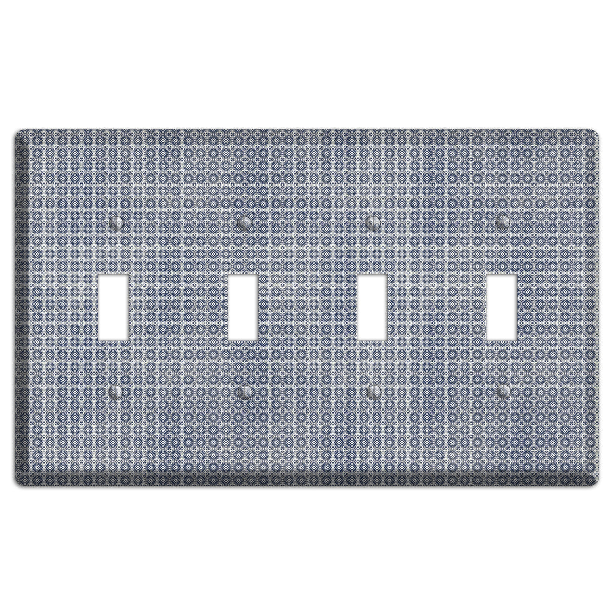 Multi Grey Arabesque 4 Toggle Wallplate