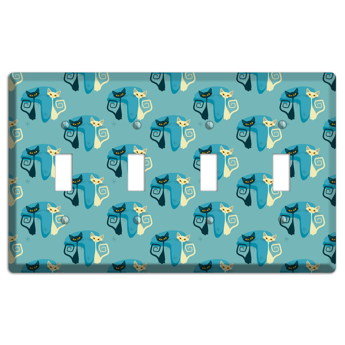 Adorable Kitties 4 Toggle Wallplate