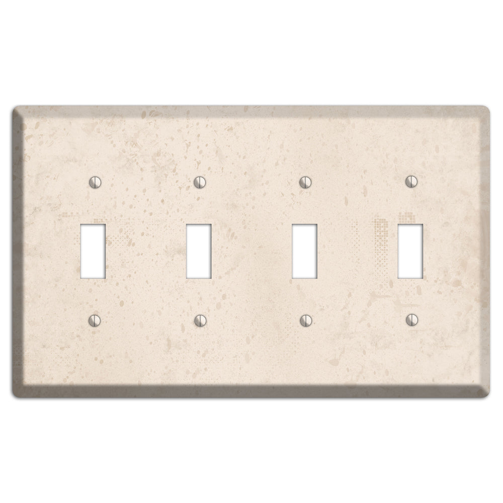 Bone Neutral Texture 4 Toggle Wallplate