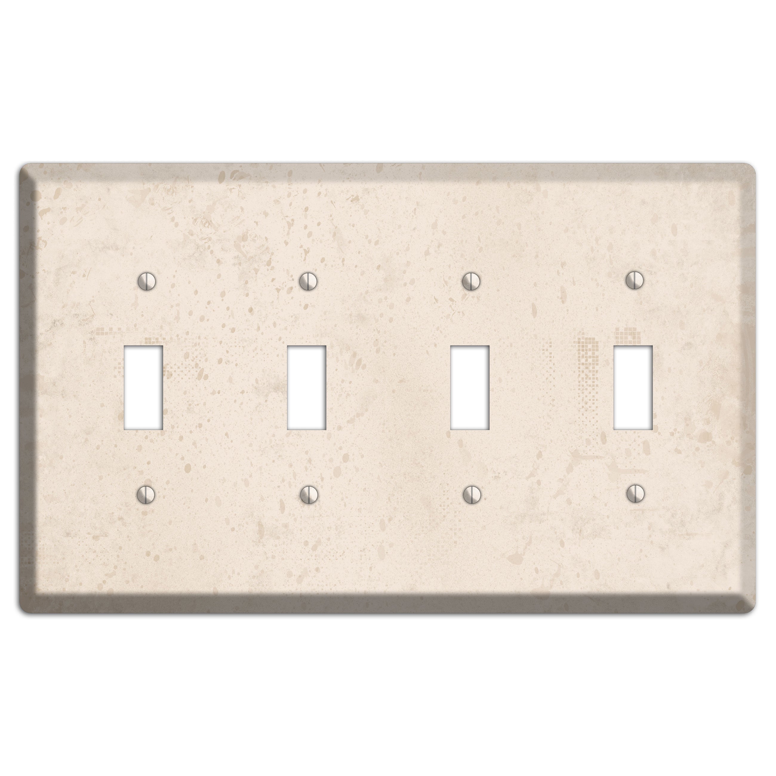 Bone Neutral Texture 4 Toggle Wallplate