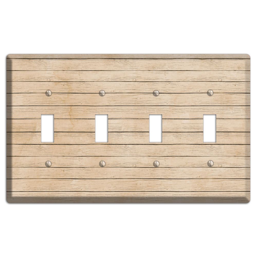 Akaroa Neutral Texture 4 Toggle Wallplate