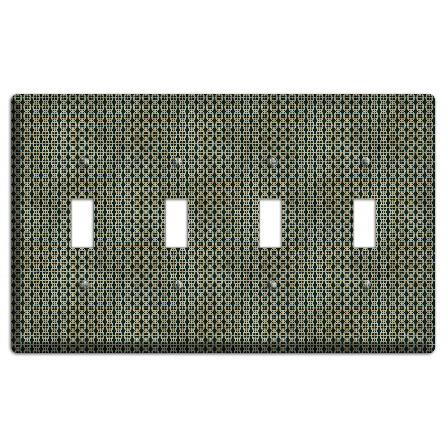 Dark Green Grunge Tiny Tiled Tapestry 3 4 Toggle Wallplate