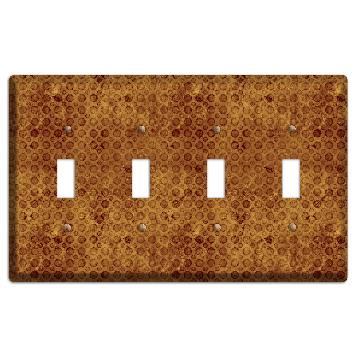 Maroon Circles 4 Toggle Wallplate