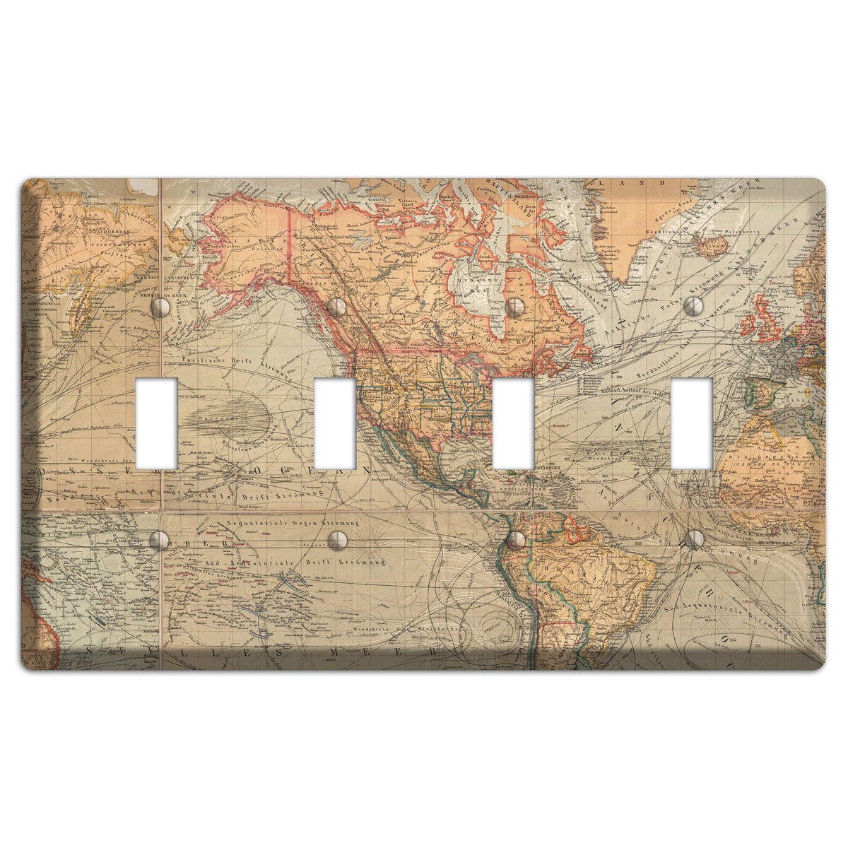 Pacific Ocean 4 Toggle Wallplate