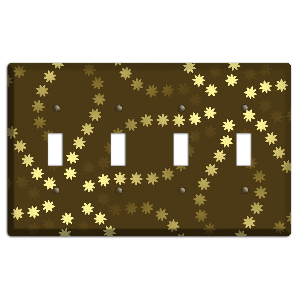 Multi Olive Constellation 4 Toggle Wallplate