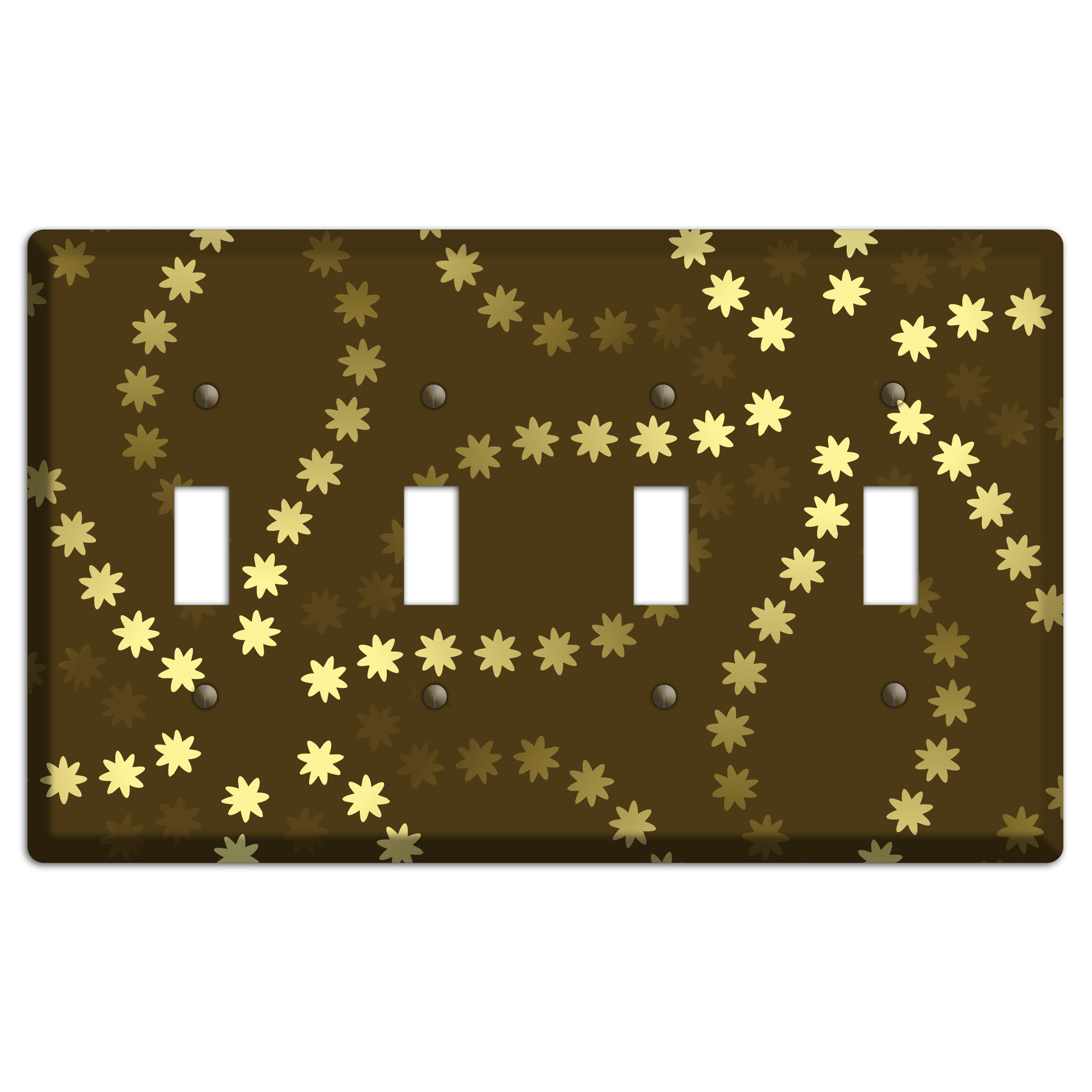 Multi Olive Constellation 4 Toggle Wallplate